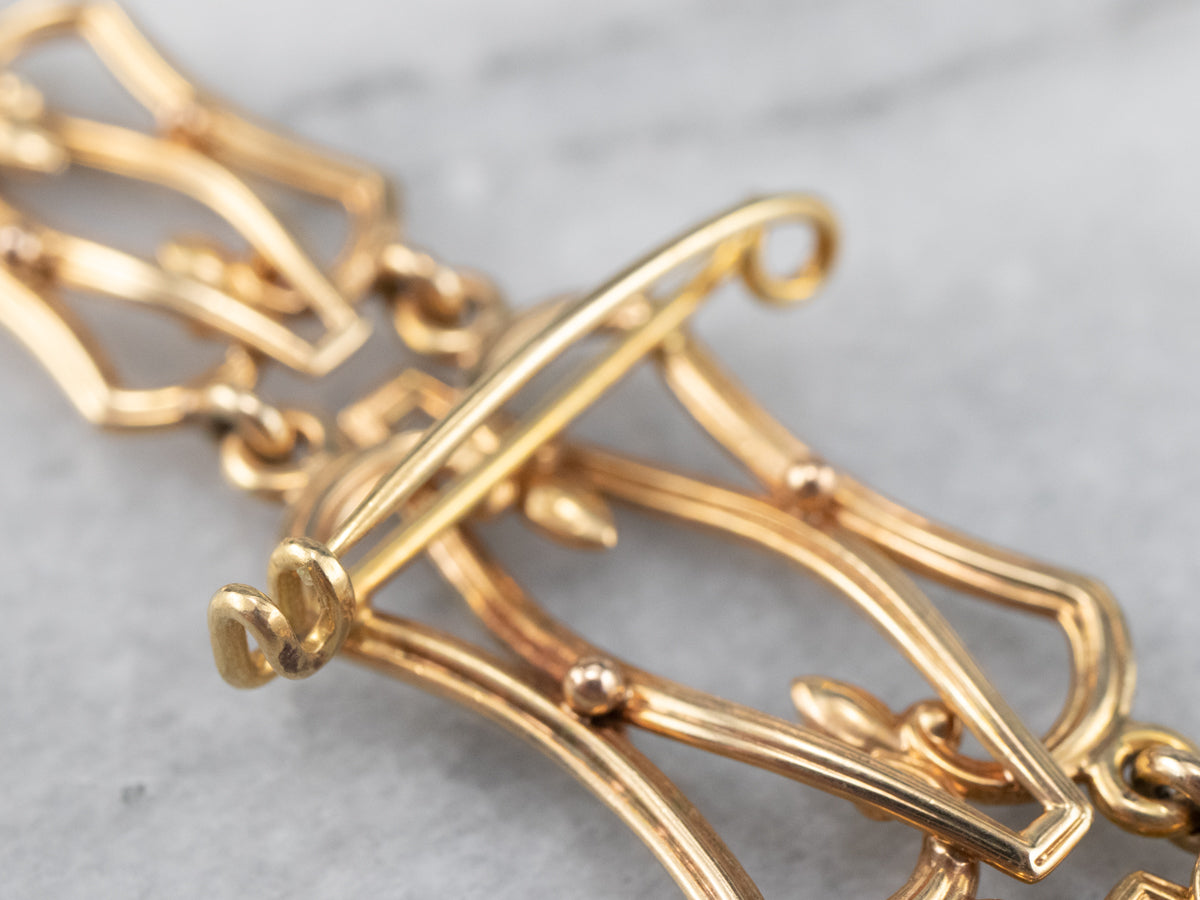 Fob y cadena de reloj antiguo "SAR"