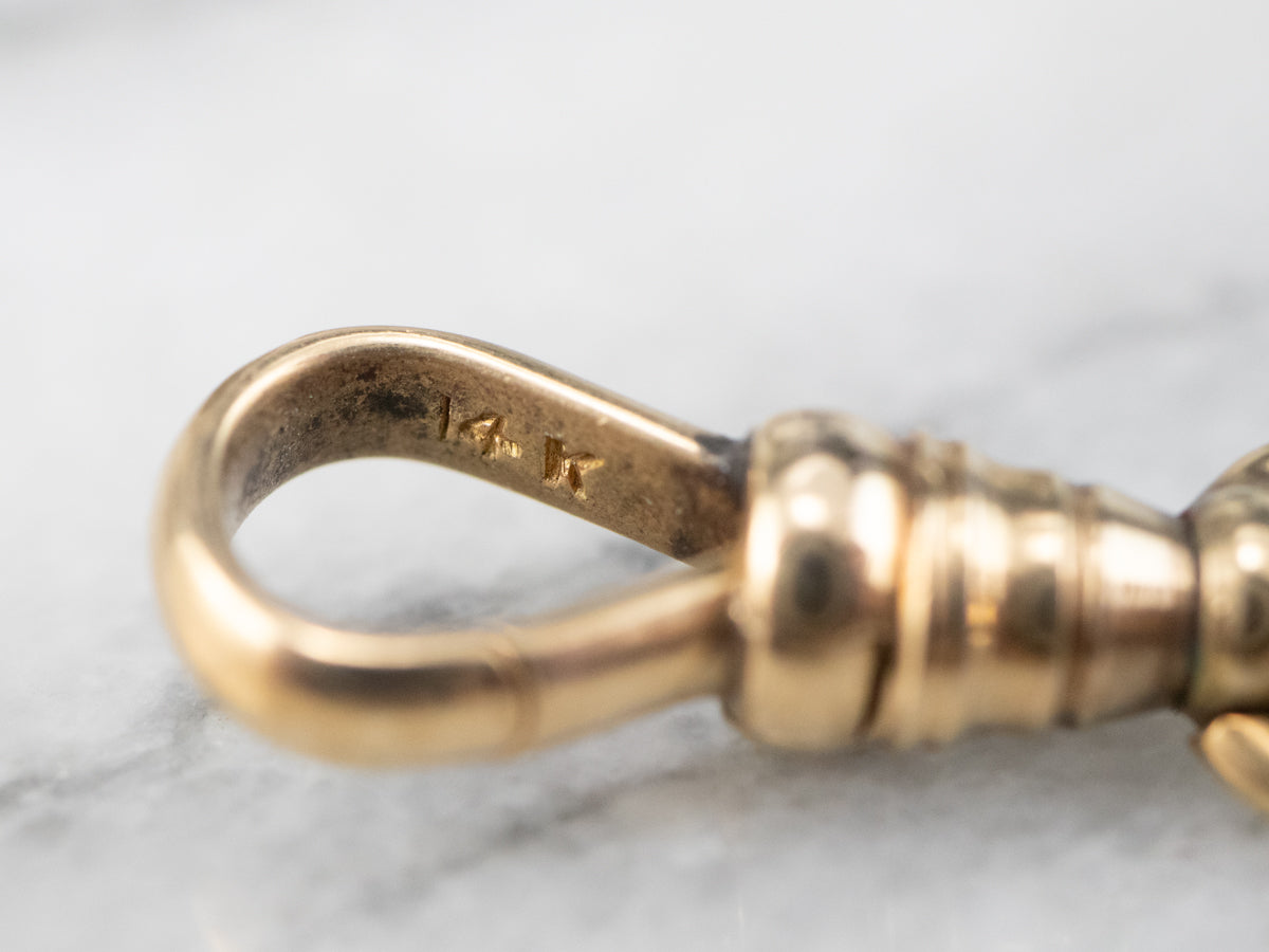 Fob y cadena de reloj antiguo "SAR"