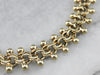 Woven Fancy Link Gold Beaded Bracelet