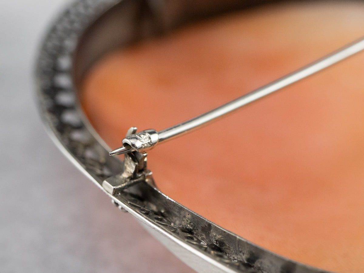 Cupid and Psyche Cameo Pin or Pendant