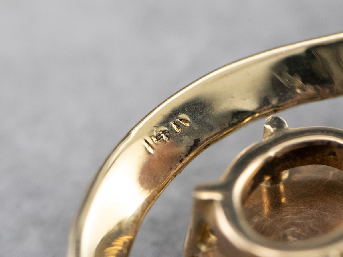 Green Gold Teardrop Opal Pendant