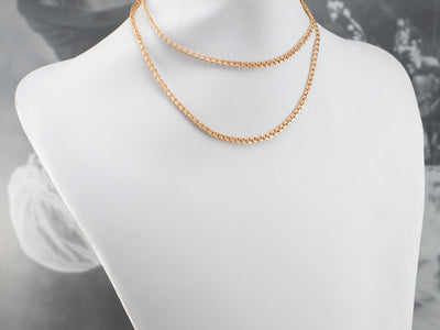 Rose Gold Fancy Curb Chain
