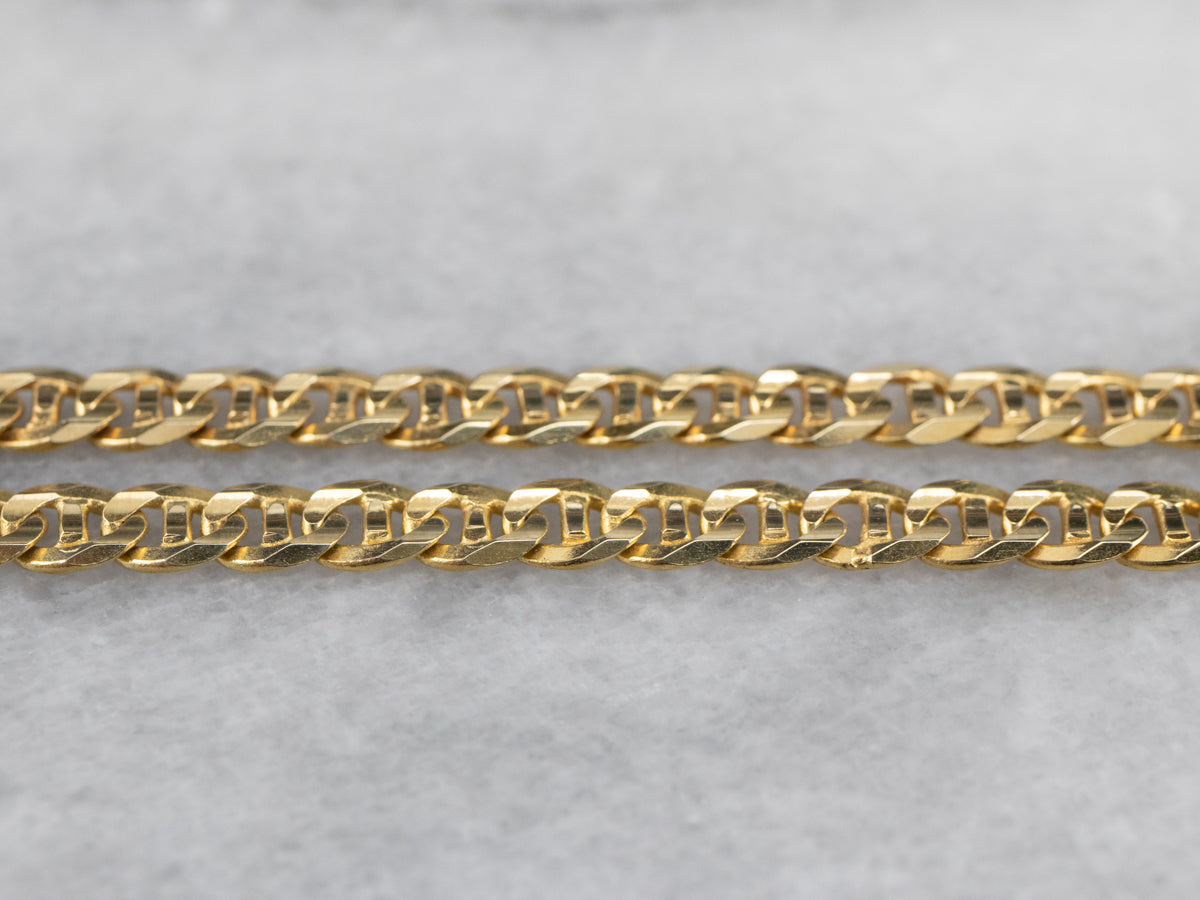 14K Gold Anchor Link Chain