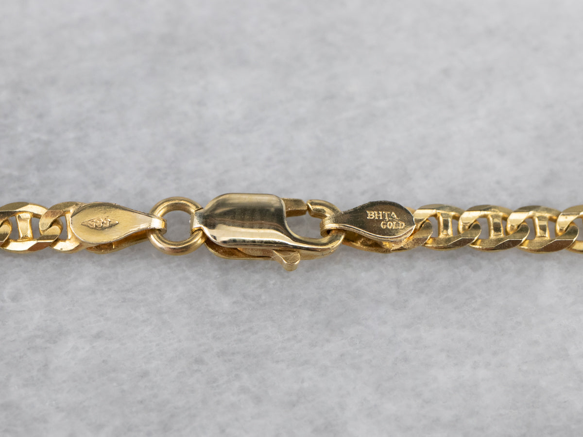 14K Gold Anchor Link Chain