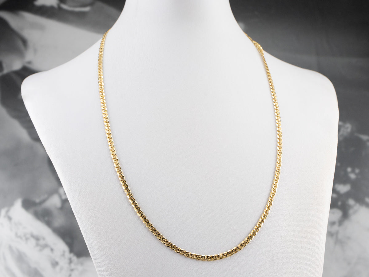 14K Gold Anchor Link Chain