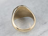 Unisex Plain Gold Signet Ring