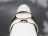 Unisex Plain Gold Signet Ring