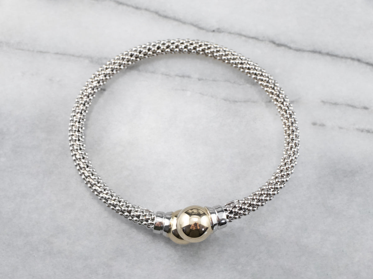 Two Tone Gold Cuff Bracelet