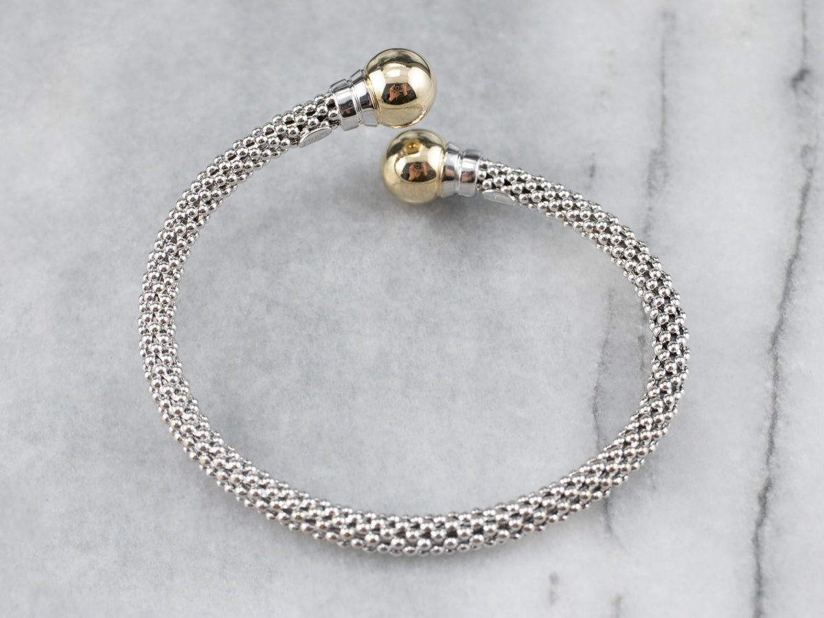 Two Tone Gold Cuff Bracelet