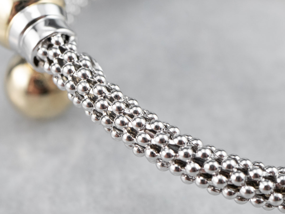 Two Tone Gold Cuff Bracelet