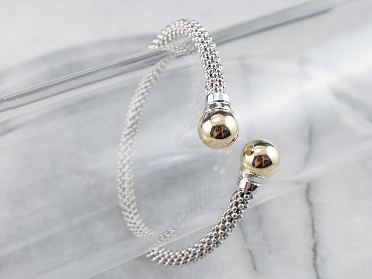 Two Tone Gold Cuff Bracelet