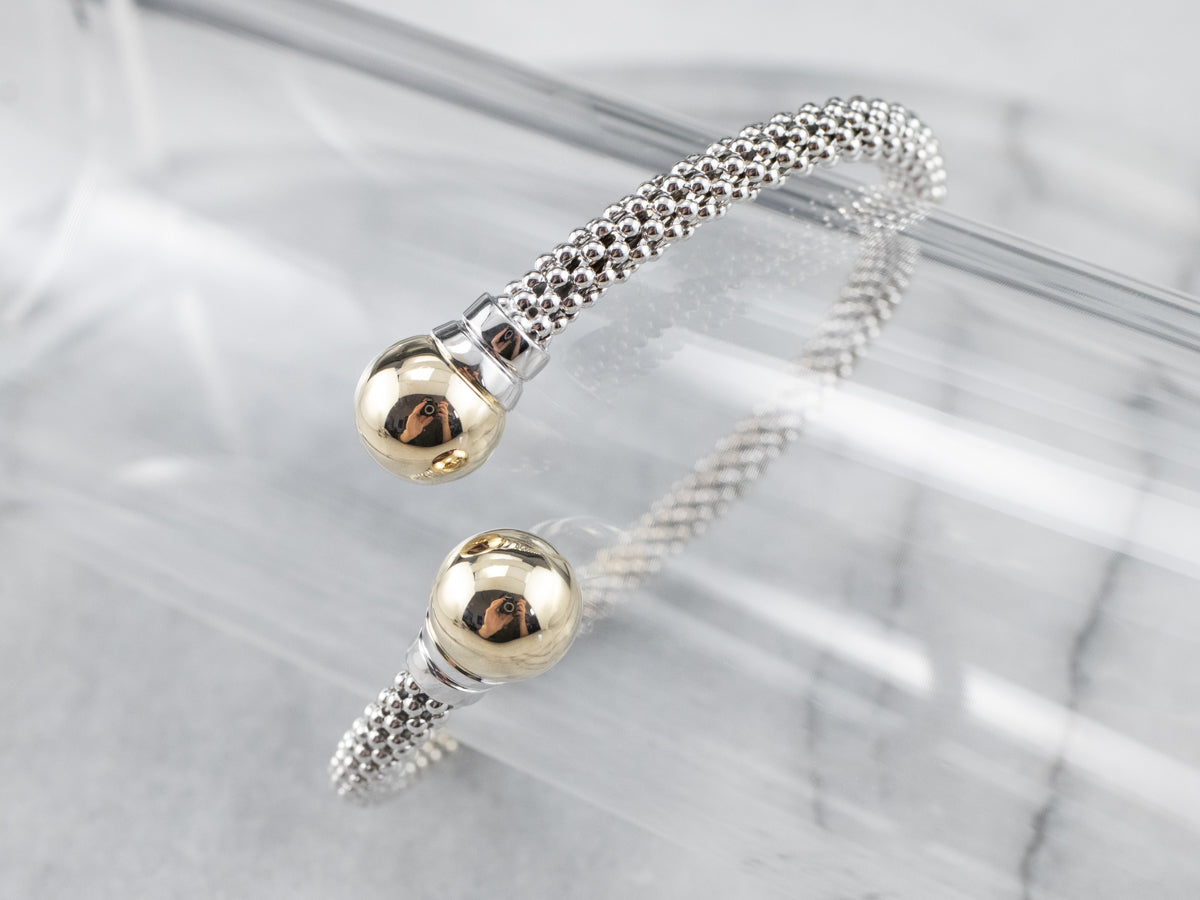 Two Tone Gold Cuff Bracelet
