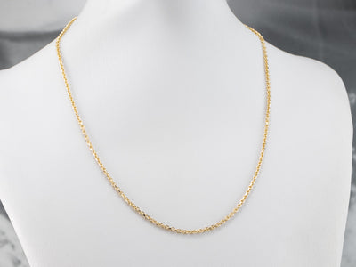 Yellow 14K Gold Cable Chain