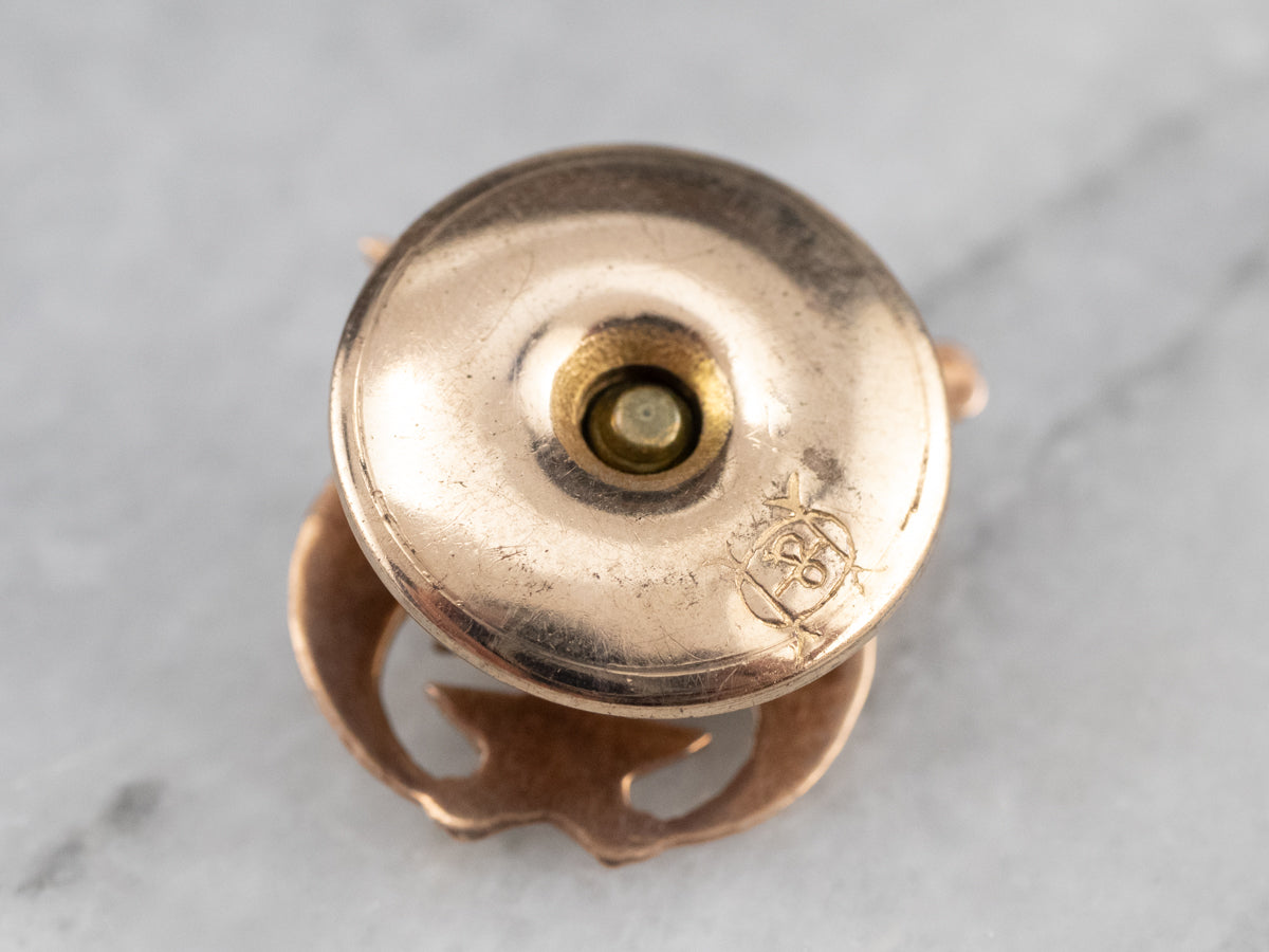 Shriners Enamel Gold Lapel Button Pin