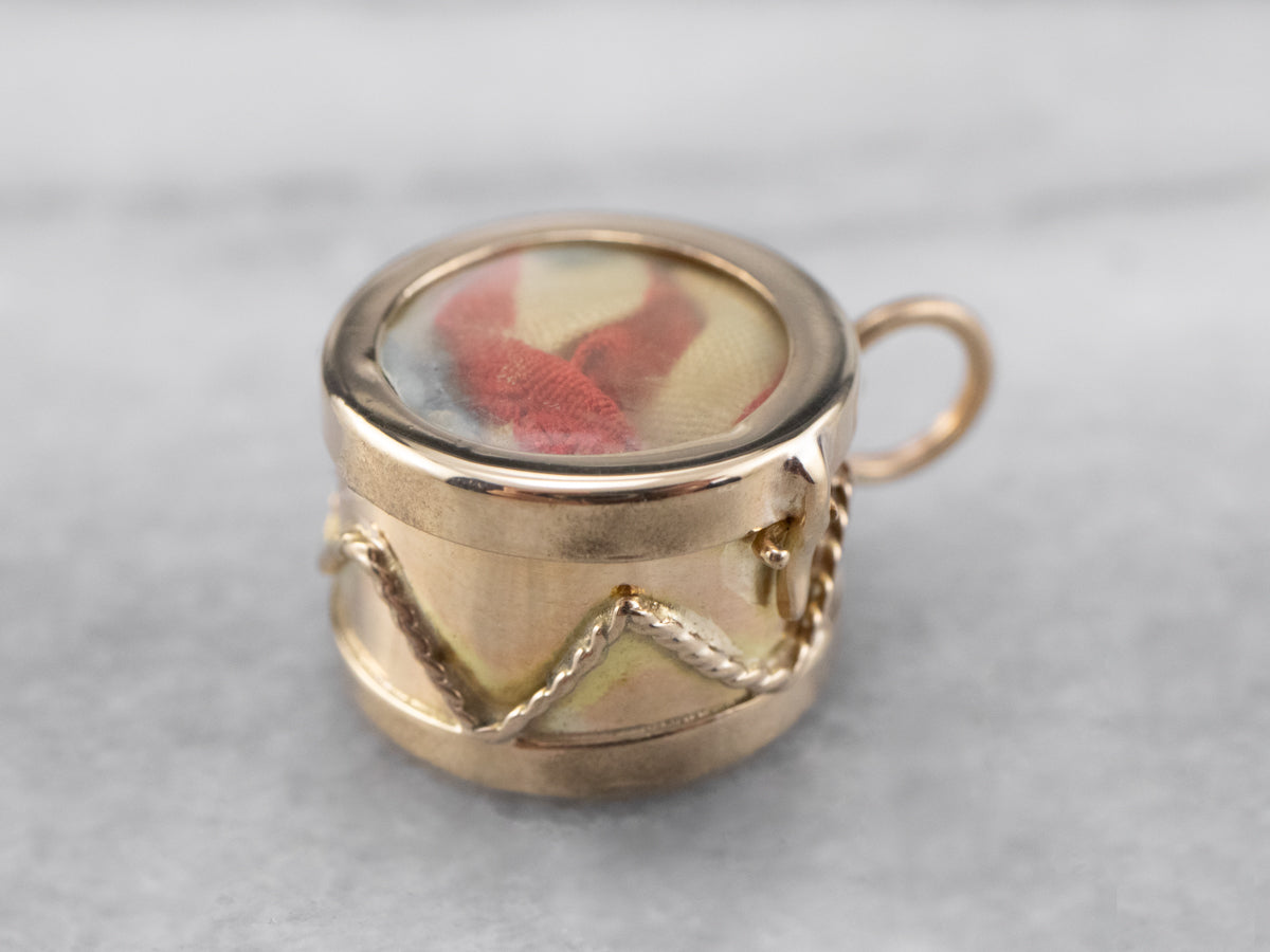 Vintage American Snare Drum Charm