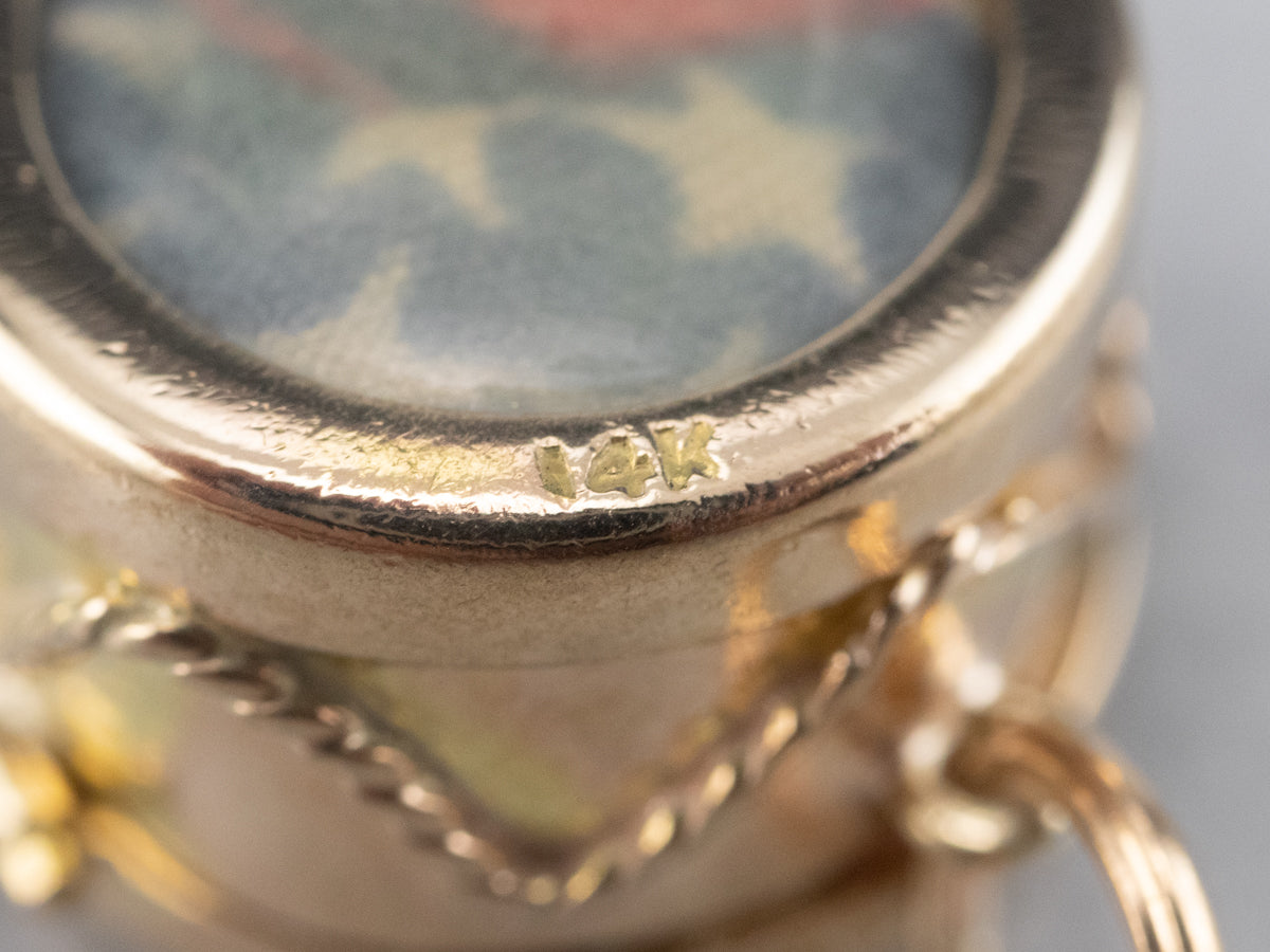 Vintage American Snare Drum Charm