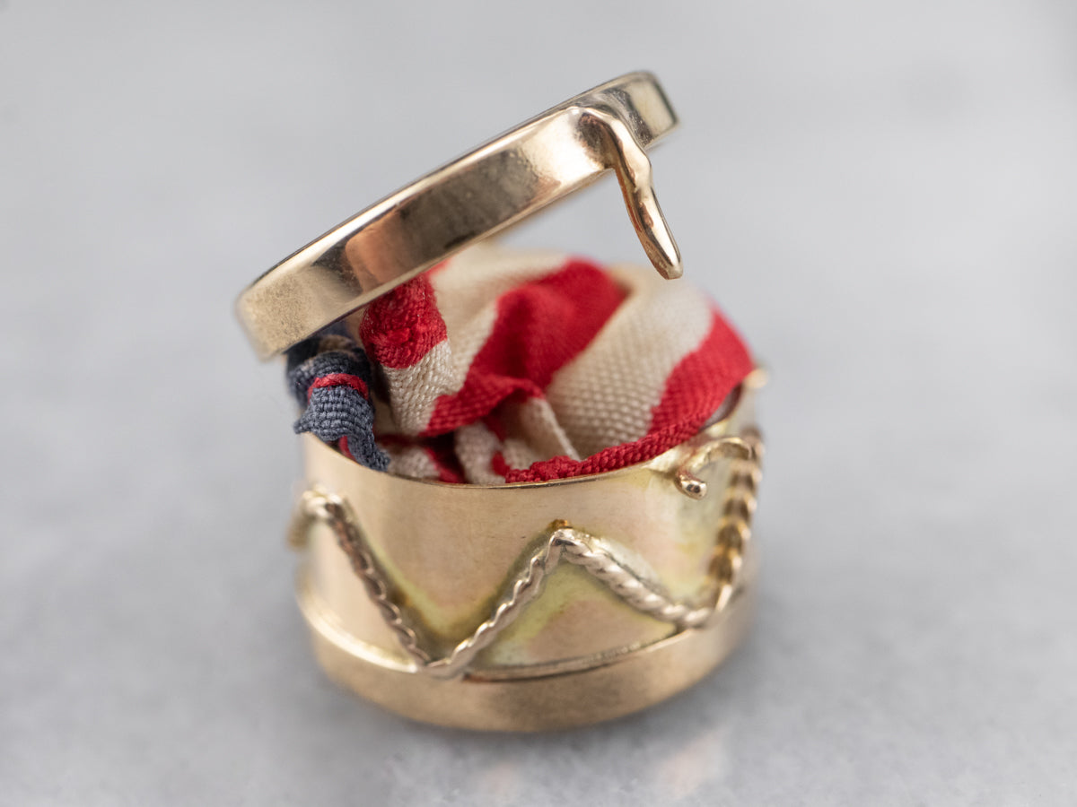 Vintage American Snare Drum Charm