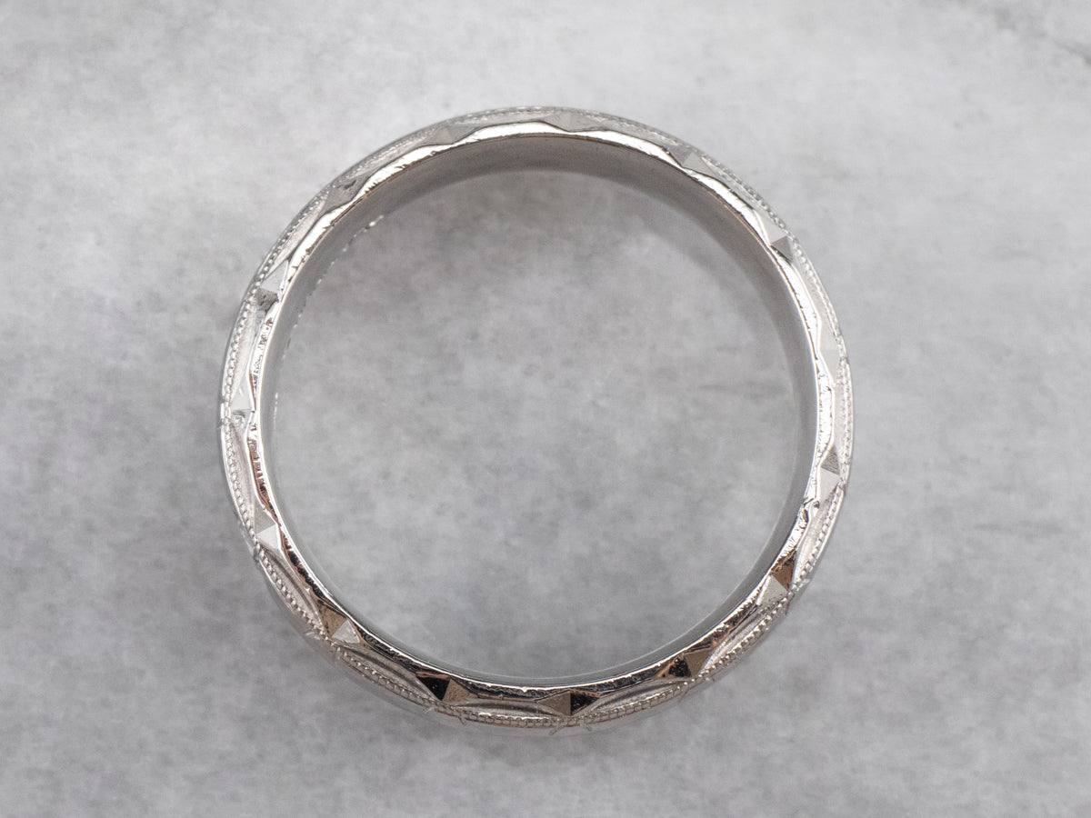 Platinum Gypsy Set Diamond Band