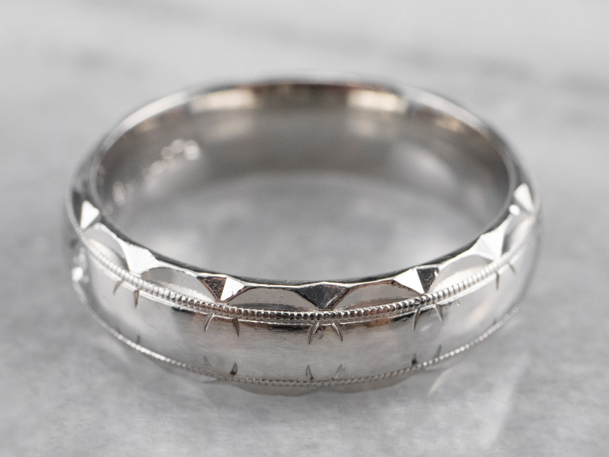 Platinum Gypsy Set Diamond Band