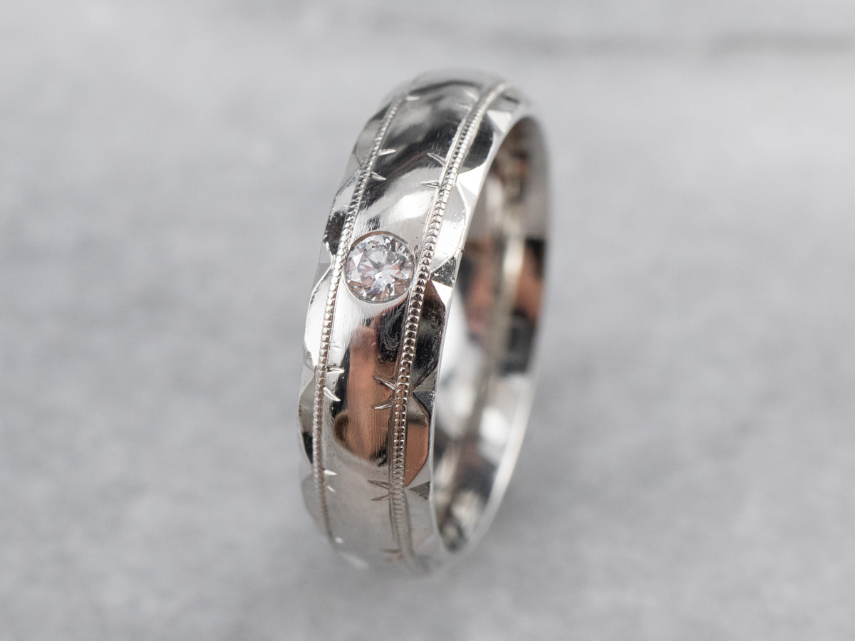 Platinum Gypsy Set Diamond Band
