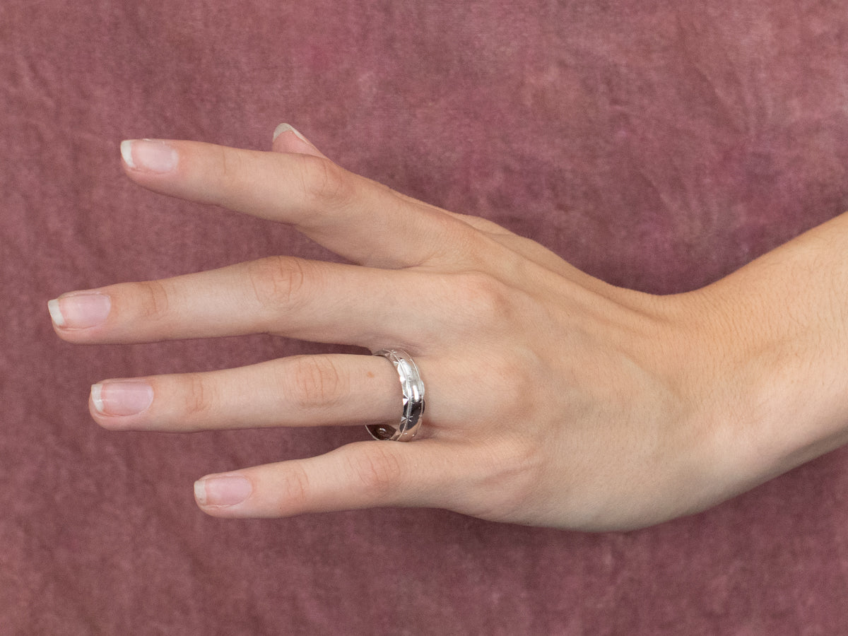 Platinum Gypsy Set Diamond Band