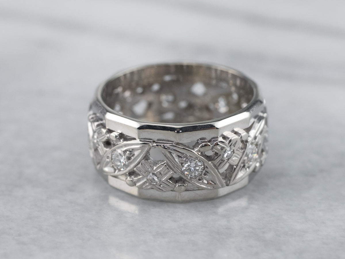 Pattern Diamond Eternity Band