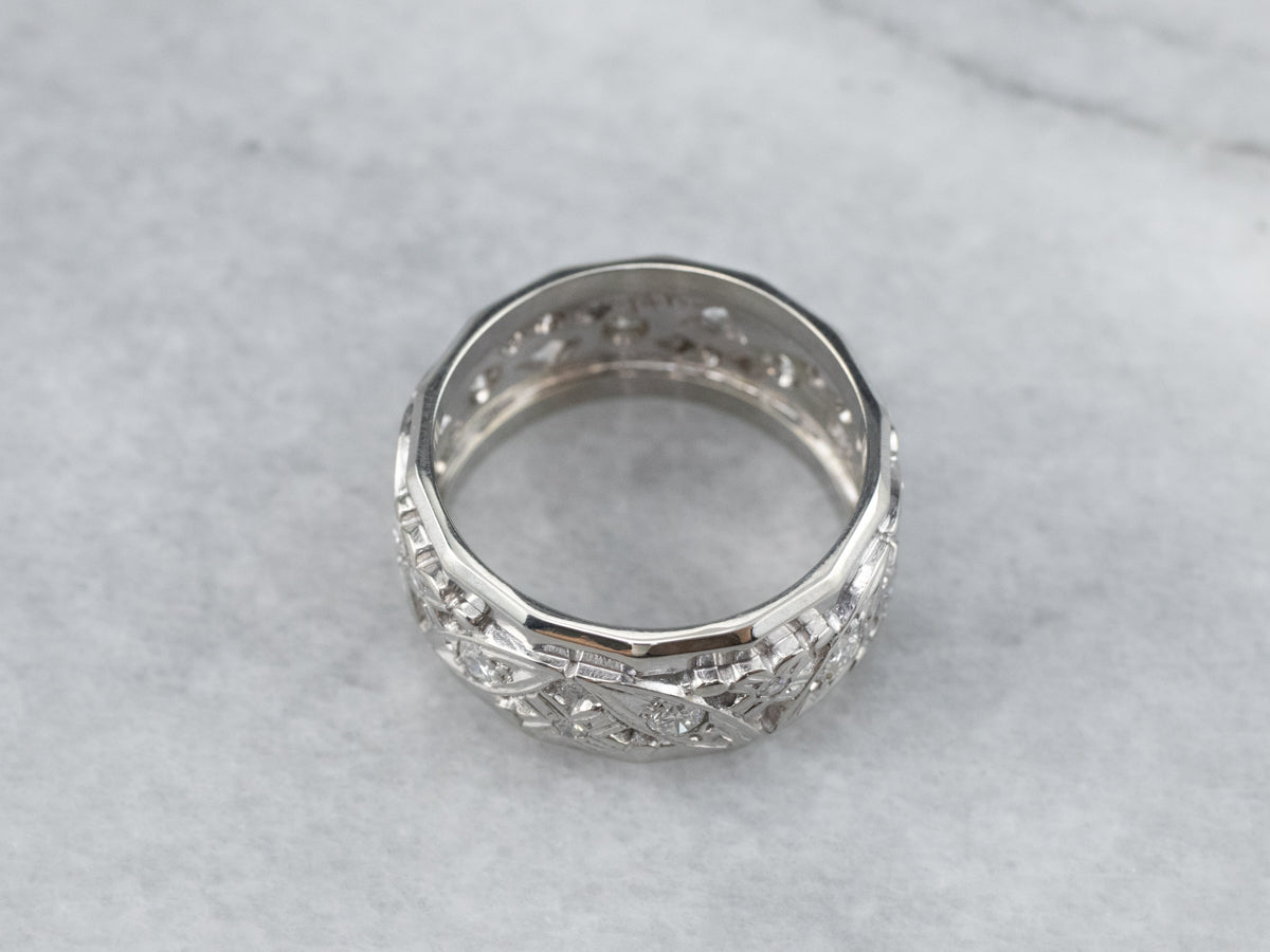 Pattern Diamond Eternity Band