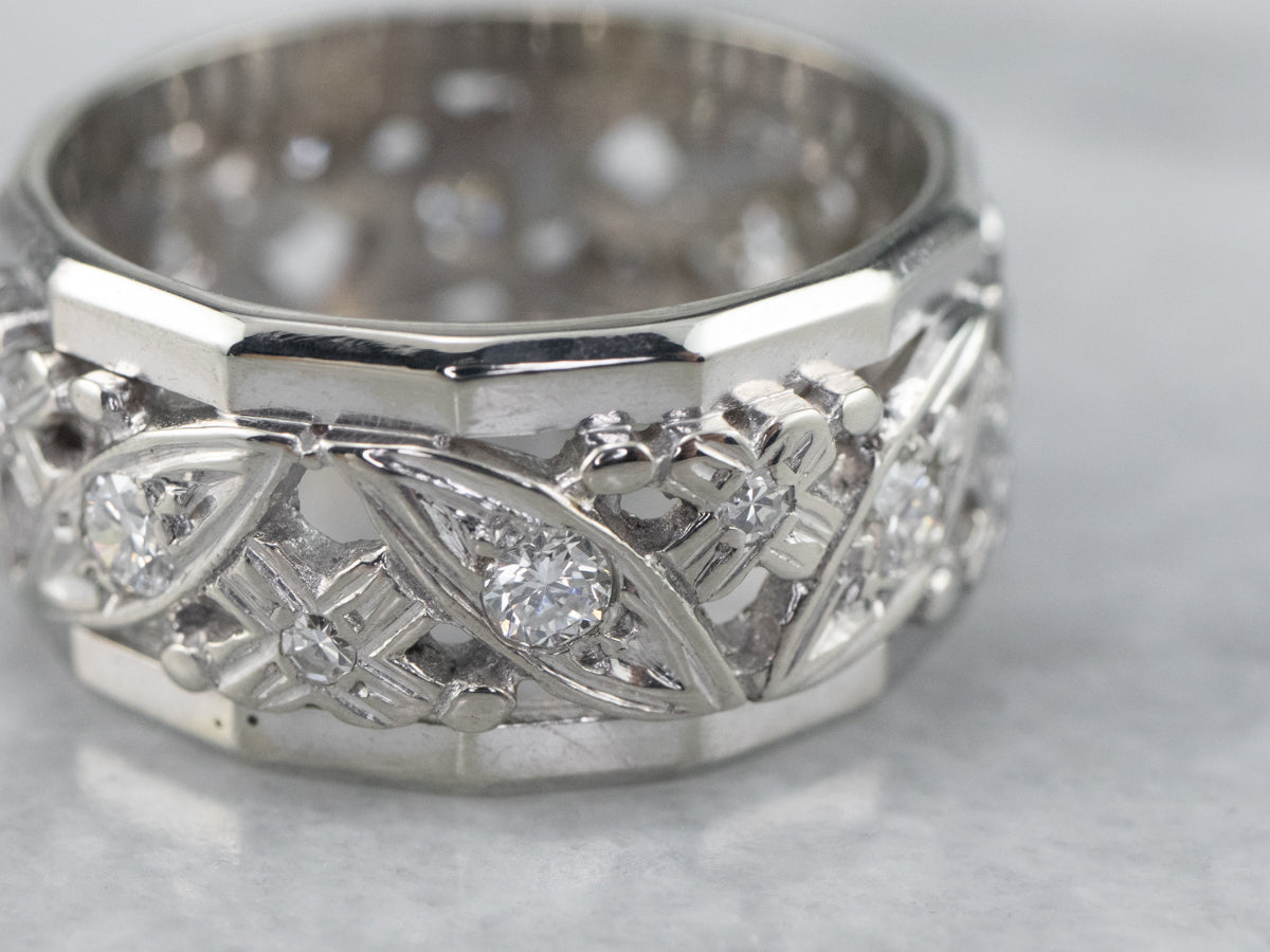 Pattern Diamond Eternity Band