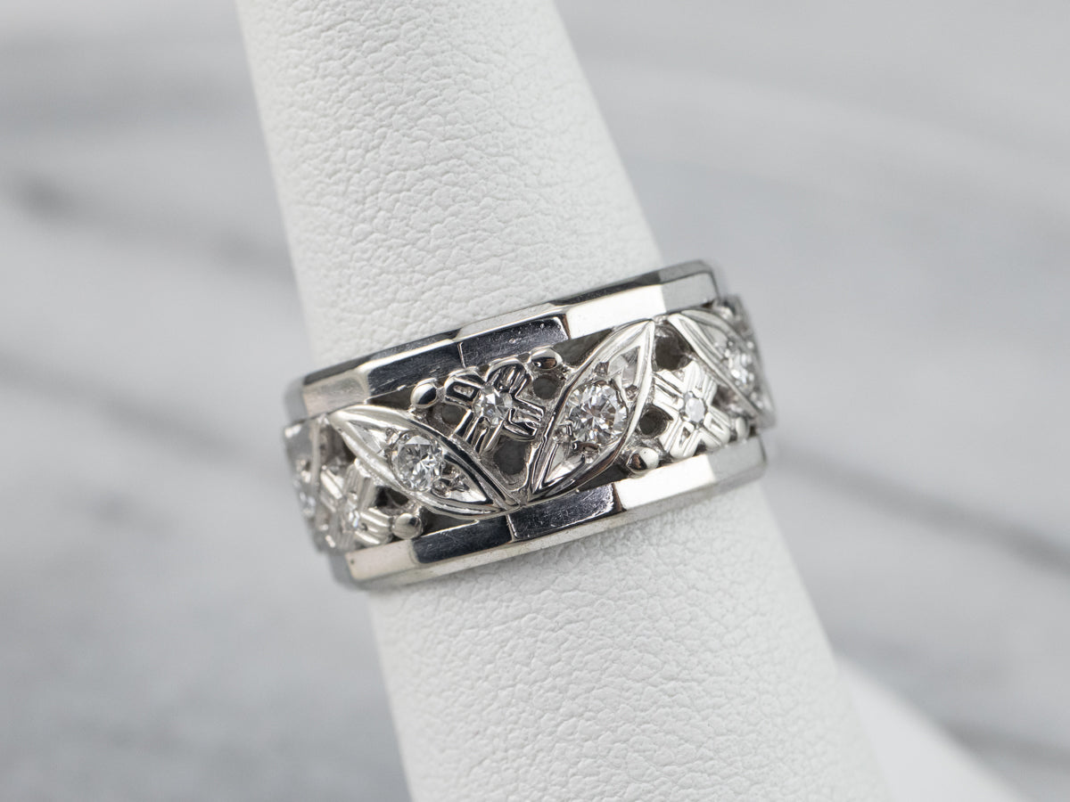 Pattern Diamond Eternity Band