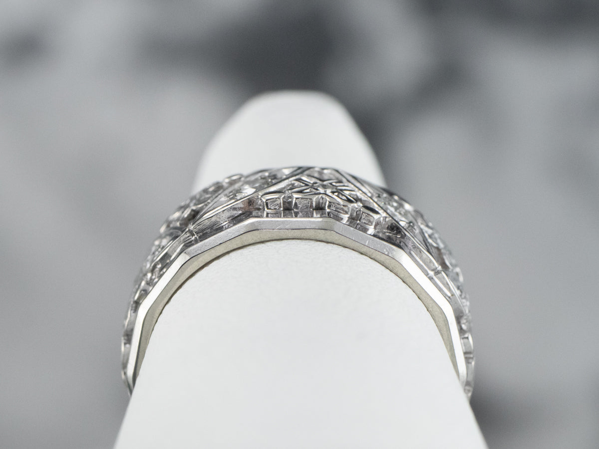 Pattern Diamond Eternity Band