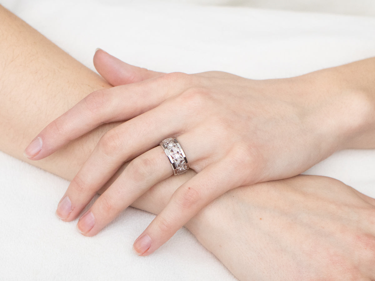 Pattern Diamond Eternity Band