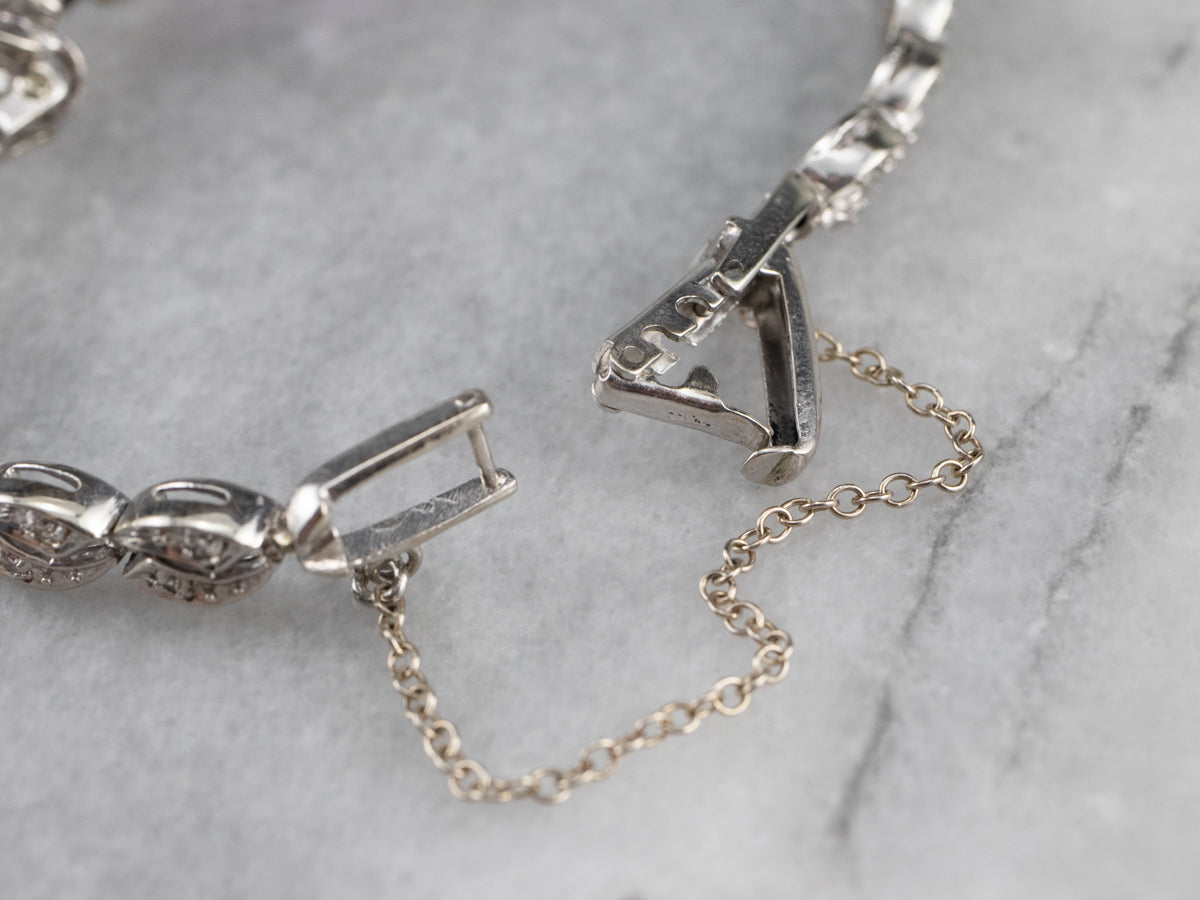 Pulsera Era Retro de Amatista y Diamantes