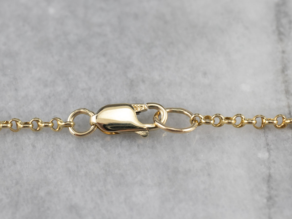 Cadena Rolo de oro amarillo pulido