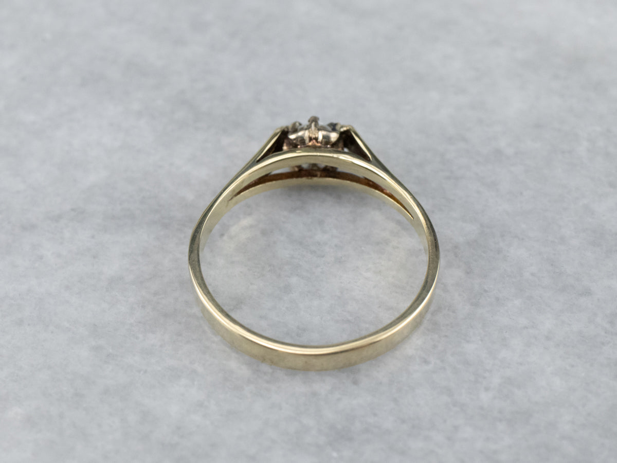 Buttercup Diamond Gold Solitaire Engagement Ring