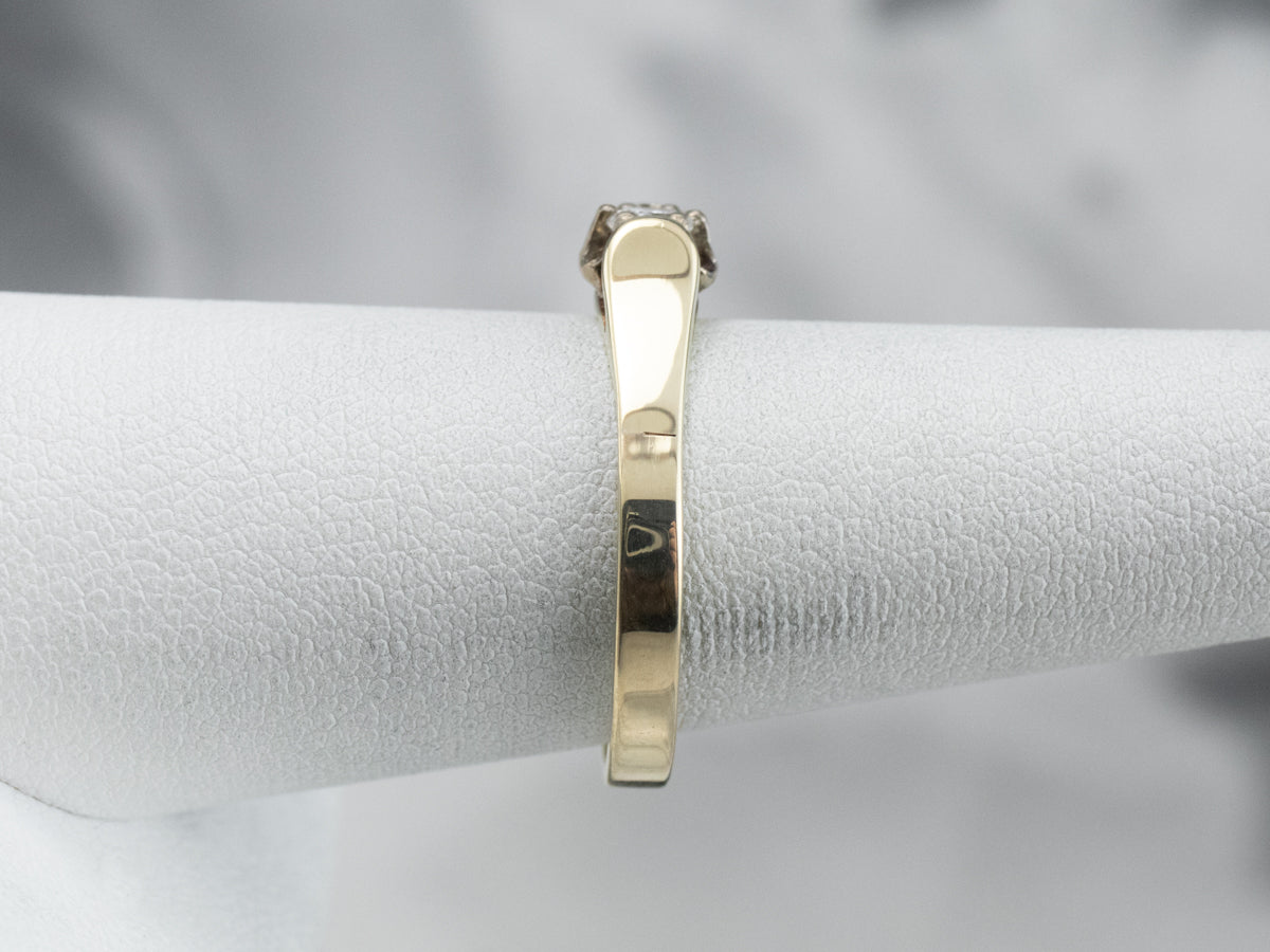 Buttercup Diamond Gold Solitaire Engagement Ring