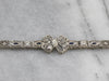 Art Deco Diamond Filigree Bow Link Bracelet