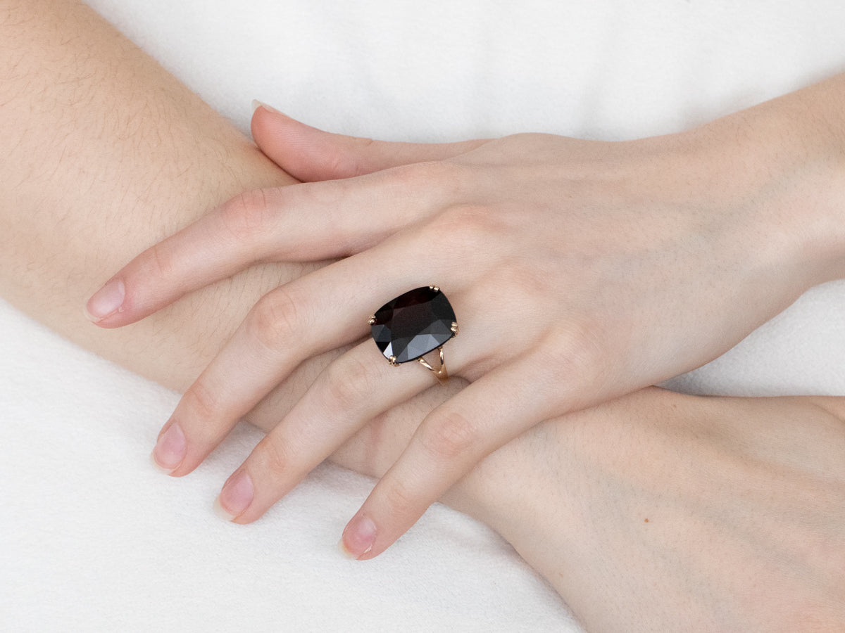 Vintage Garnet Statement Ring