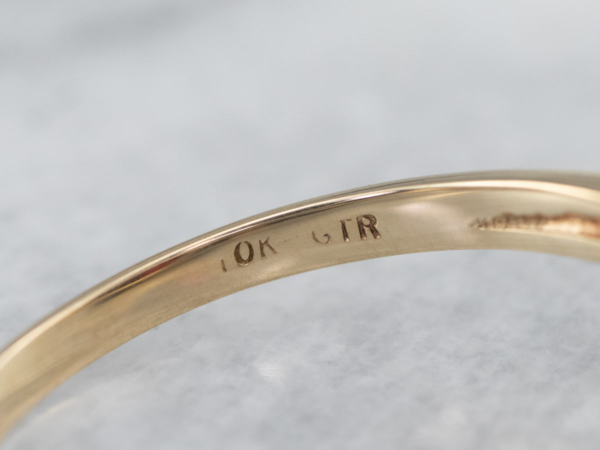 Garnet and Diamond Vintage Ring