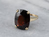 Vintage Garnet Cocktail Ring in Yellow Gold