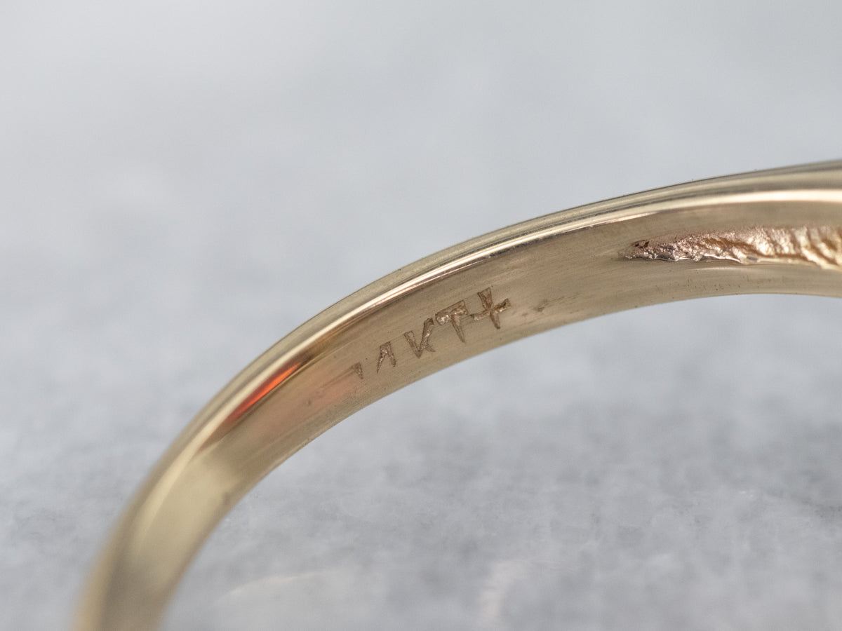 Vintage Garnet Cocktail Ring in Yellow Gold