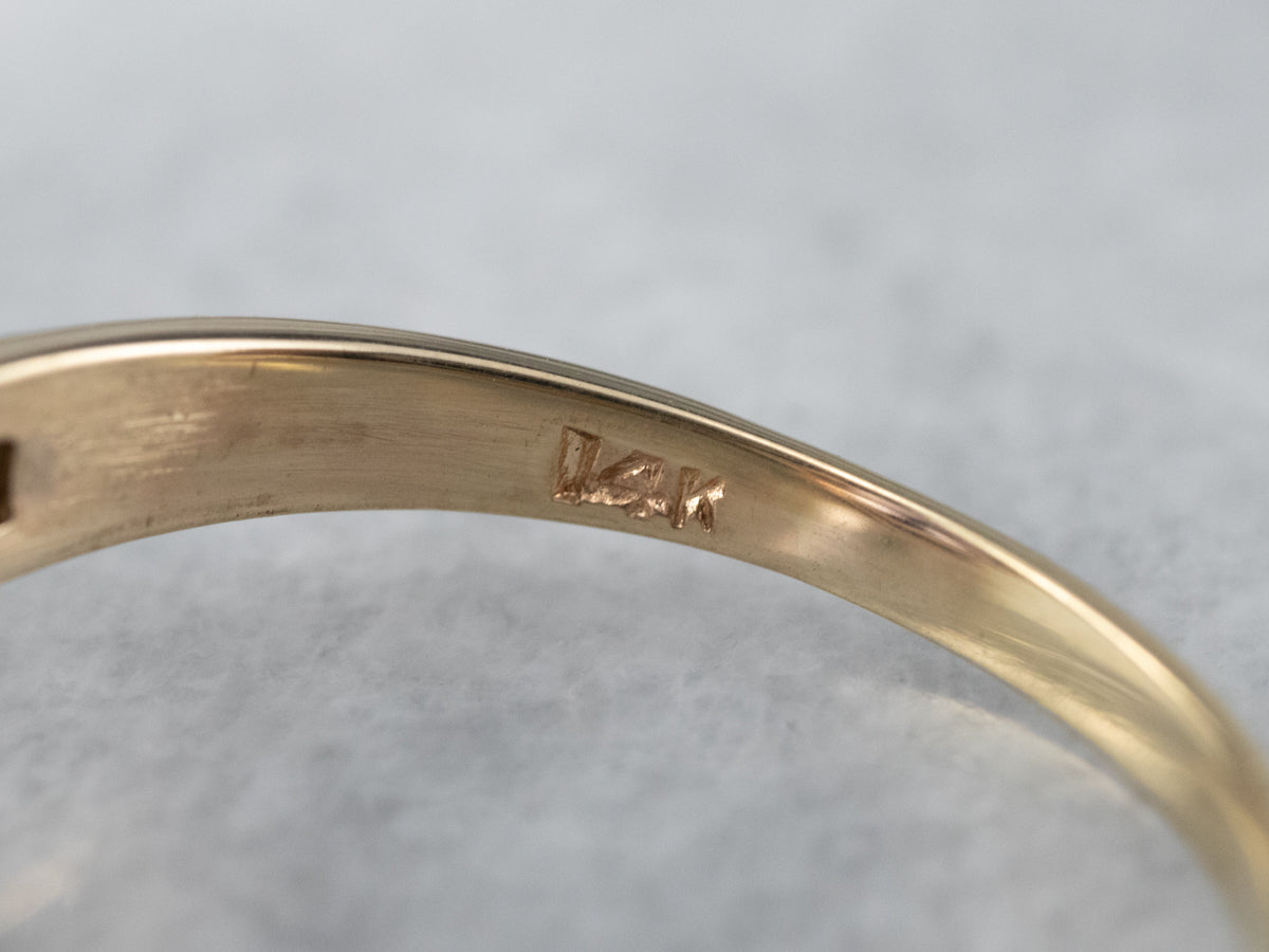 Two Tone Amethyst and Diamond Ring