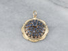 Domed Sapphire Cluster Pendant
