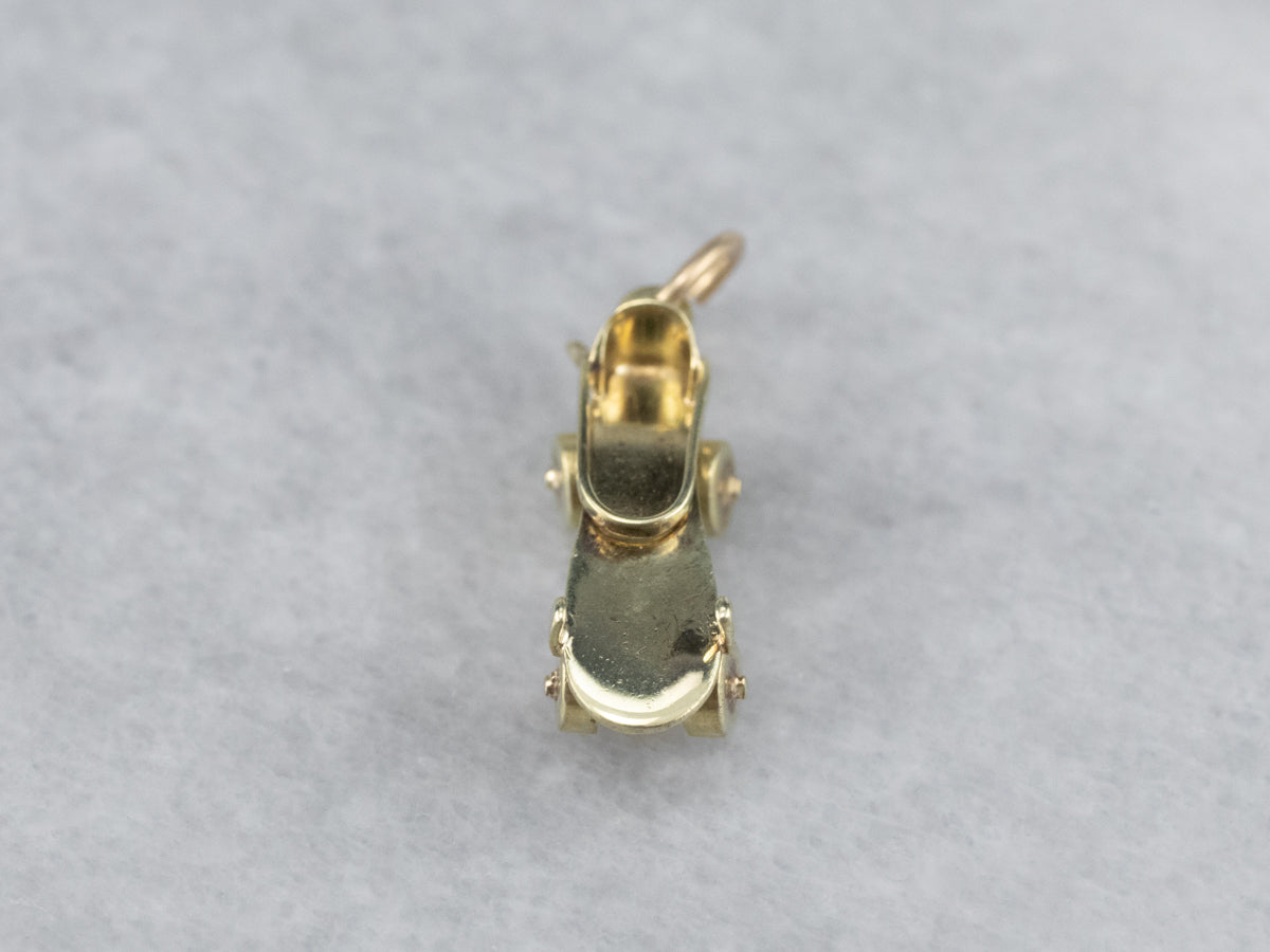 Moving Roller Skate Charm