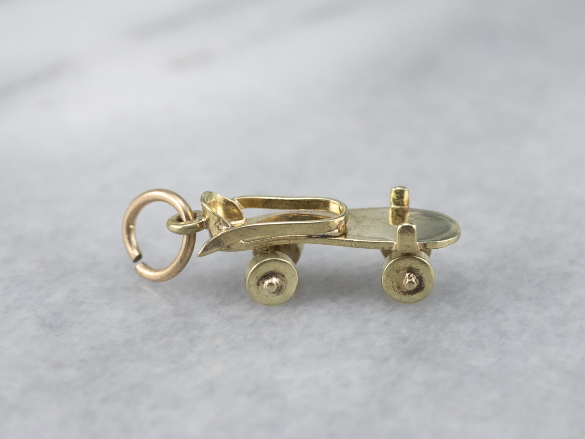 Moving Roller Skate Charm