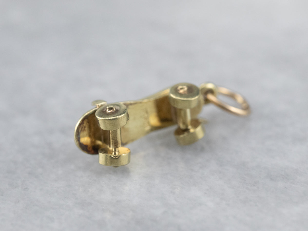 Moving Roller Skate Charm