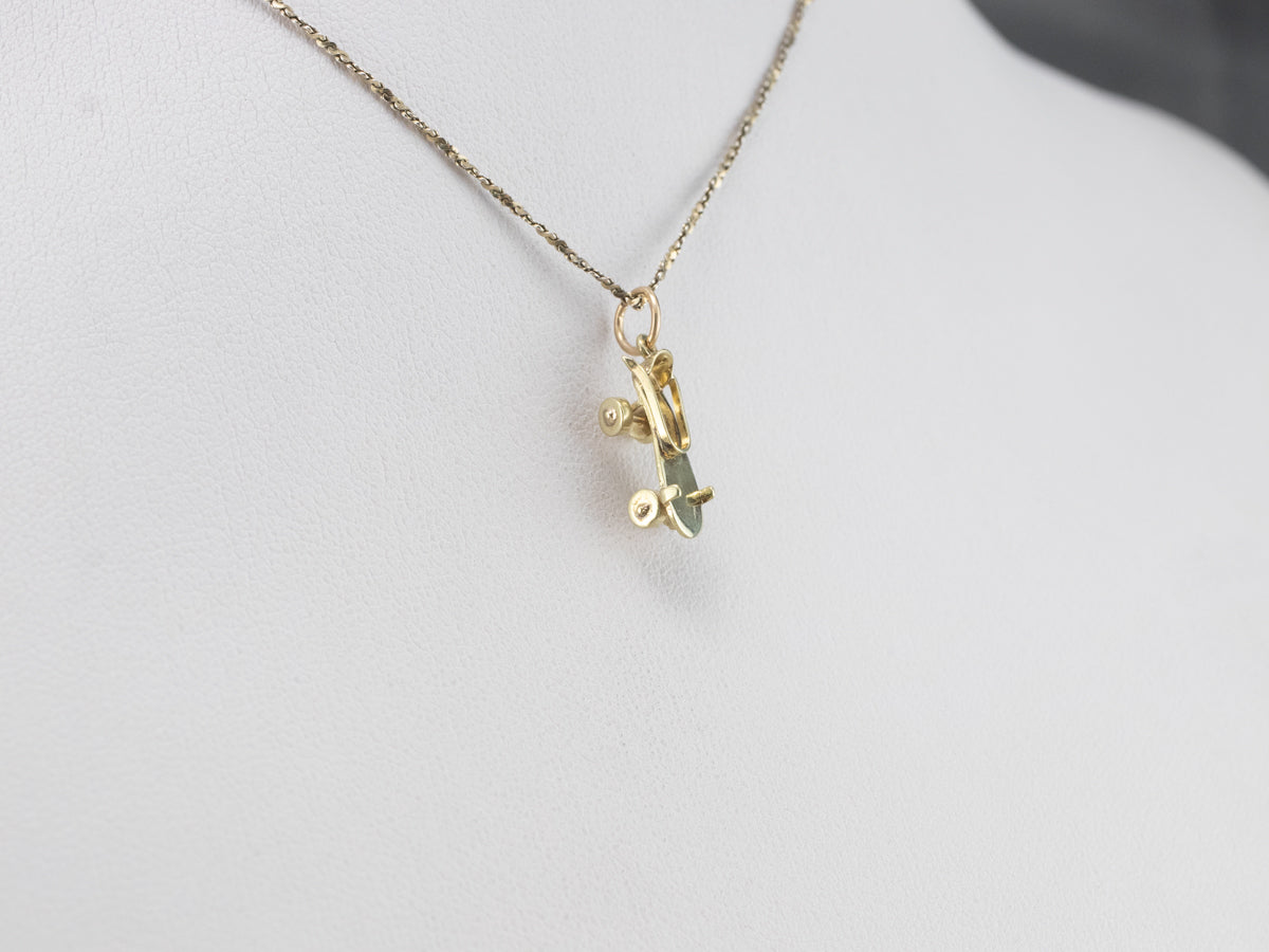 Moving Roller Skate Charm