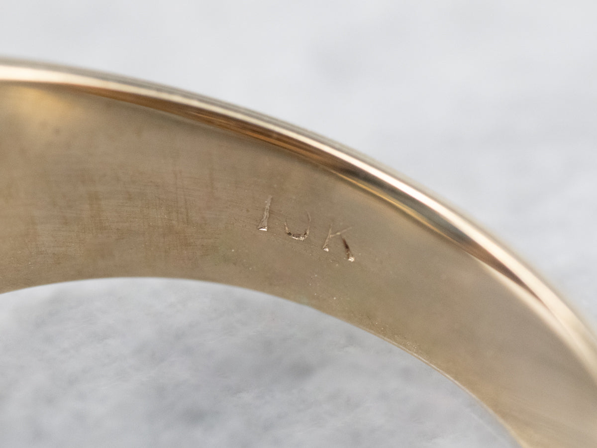 Men's Hematite Statement Ring