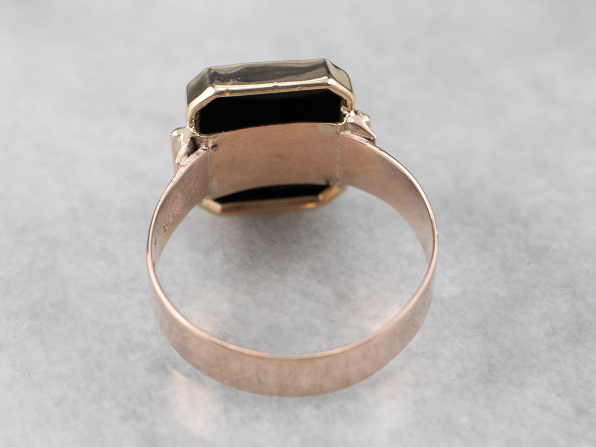 Mixed Era Black Onyx Statement Ring