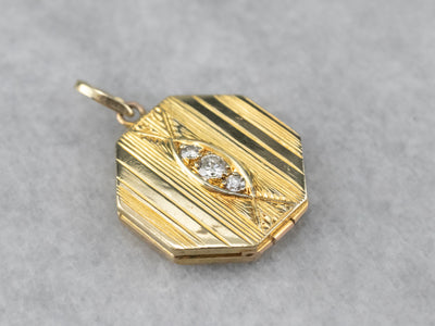 Exquisite Diamond Art Deco Locket
