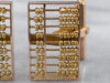 Vintage Gold Abacus Cufflinks